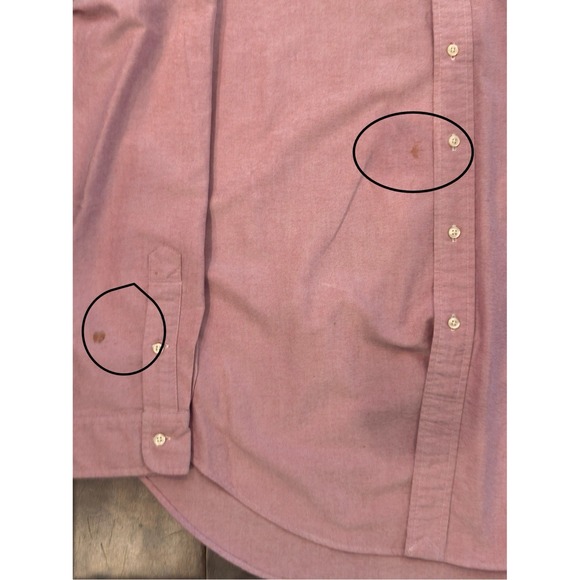 Ralph Lauren Shirt Mens Size XL Red Button Up Oxford Flesh Pony Classic Fit‎ L/S - Picture 6 of 7